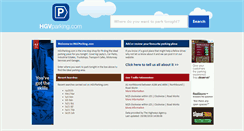 Desktop Screenshot of hgvparking.com