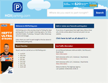 Tablet Screenshot of hgvparking.com